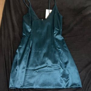 Brand new midnight blue v neck dress